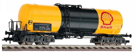 Tank car 'Shell'. Model of a 77 cbm liquid transport car<br /><a href='images/pictures/Fleischmann/5471.jpg' target='_blank'>Full size image</a>